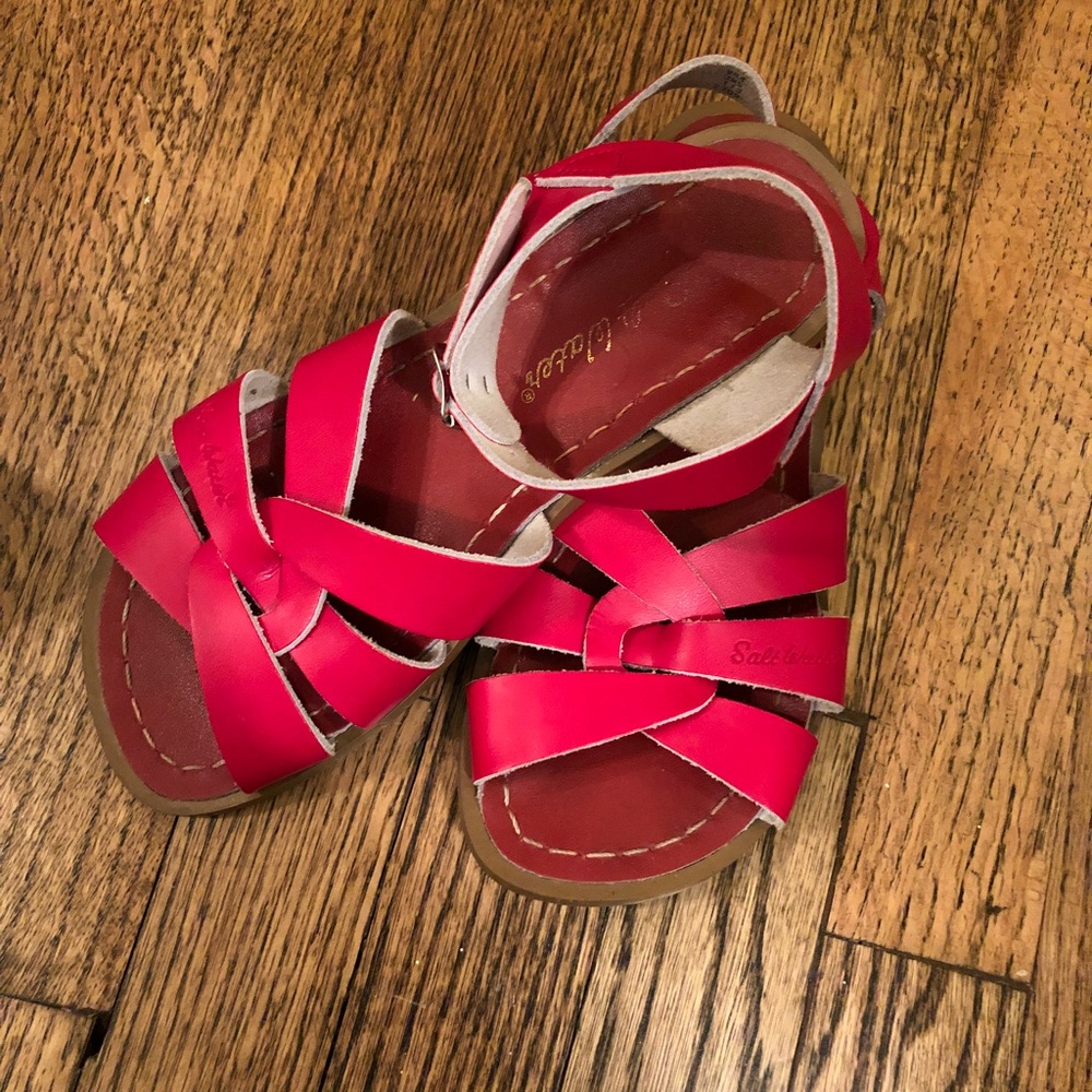 Red Saltwater Sandals